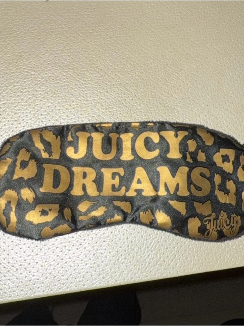 Juicy Couture Black and Gold 'Juicy Dreams' Sleep Mask